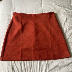 Pink Lily Velvet Skirt